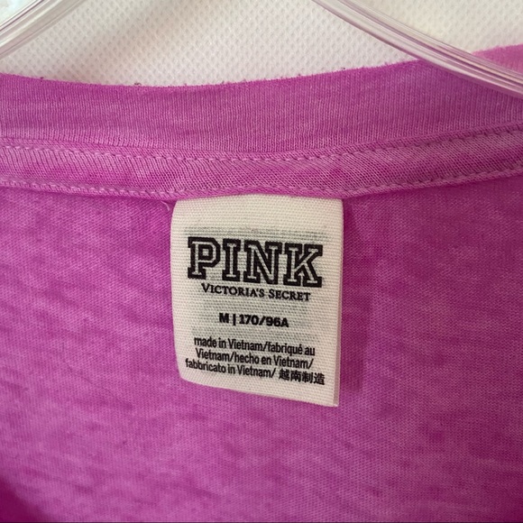 Victorias Secret PINK T-Shirt Short Sleeve Burnout - Picture 3 of 6